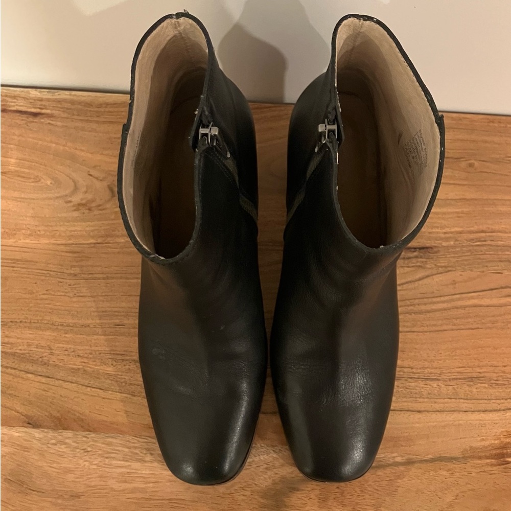 Madewell The Greer Leather Ankle Boots Black Size 8.5 - Picture 5 of 8